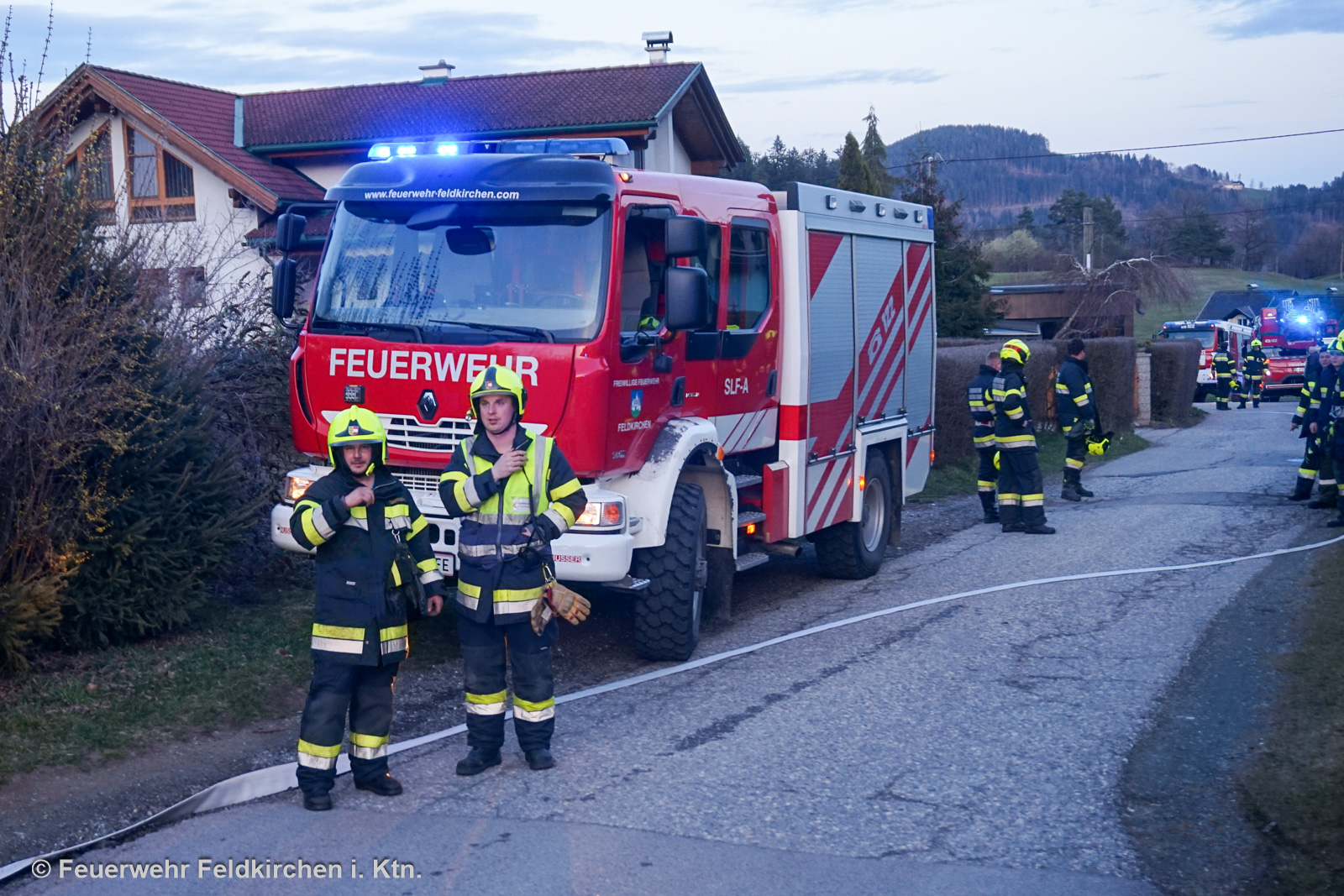 Wirtschaftsgebäudebrand – Freiwillige Feuerwehr Feldkirchen I. Ktn.